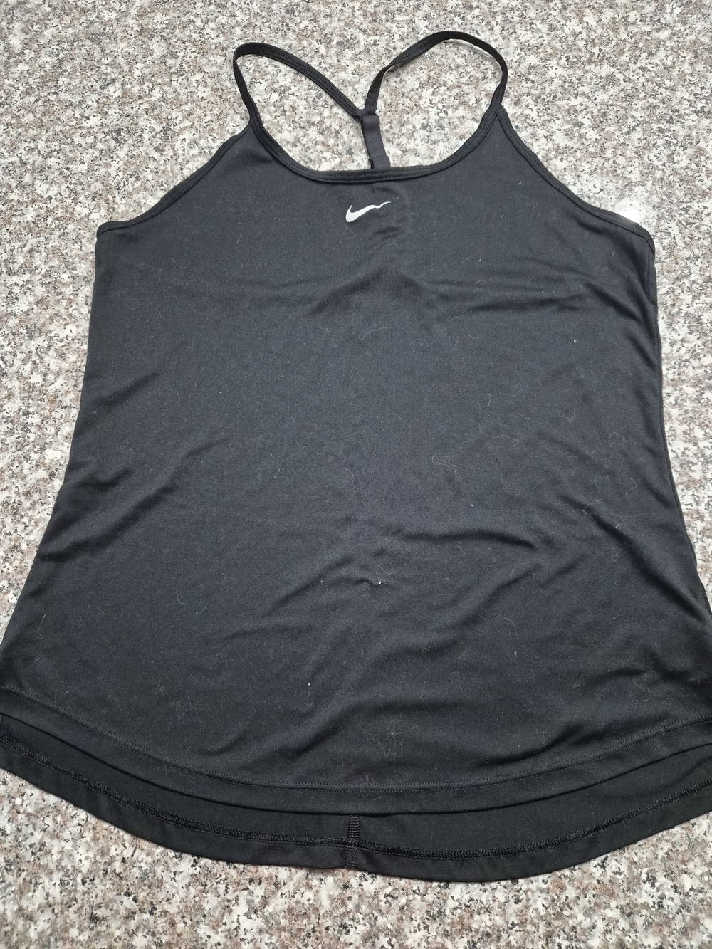 Nike Black Slim Racerback Tank with Swoosh